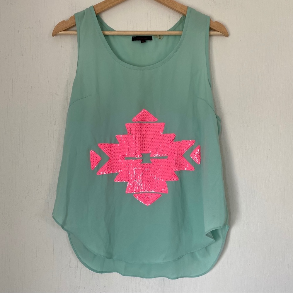 BOHO sequin top